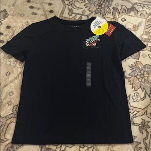 Kids Black Pajama Top with Dinosaur Design